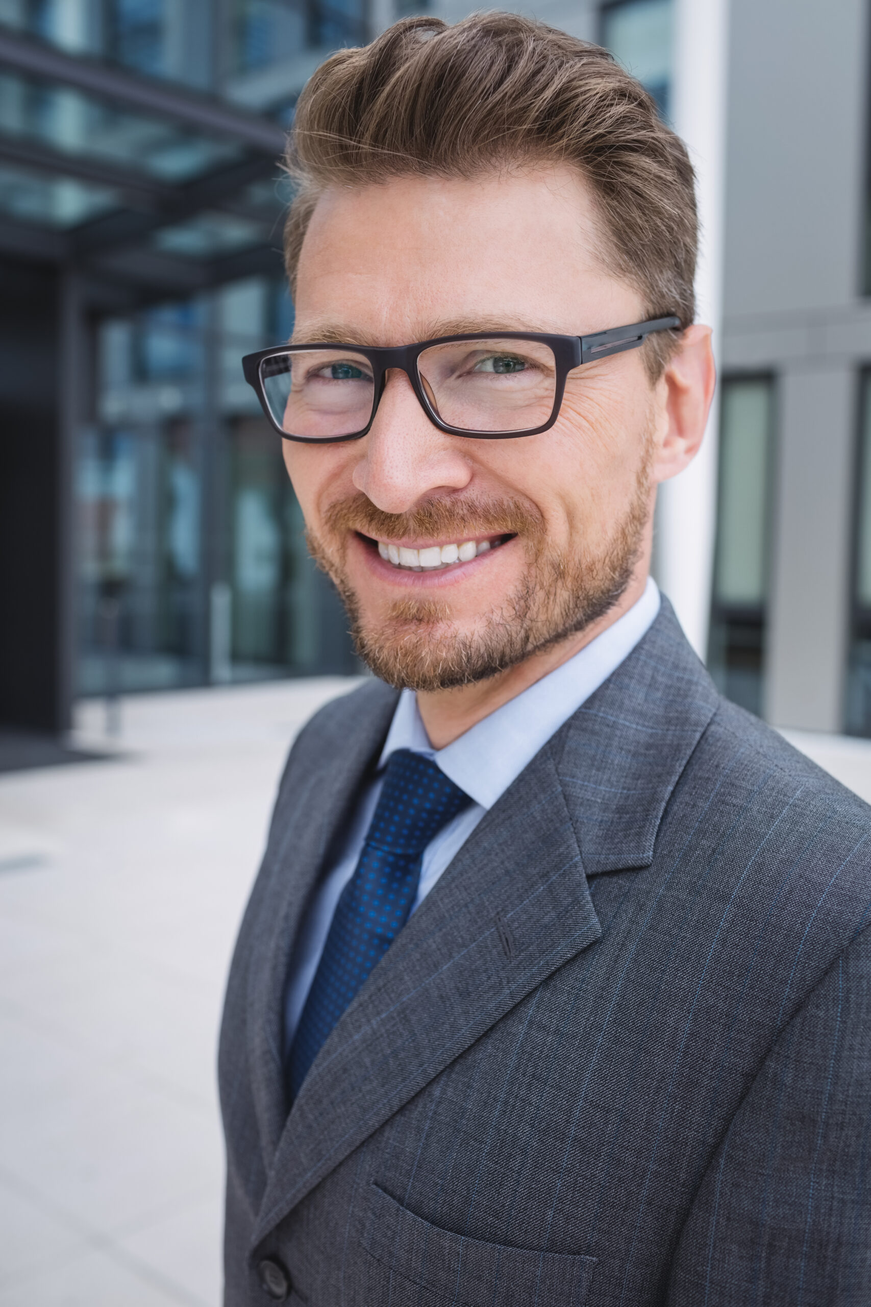 Home portrait of a confidence businessman smiling